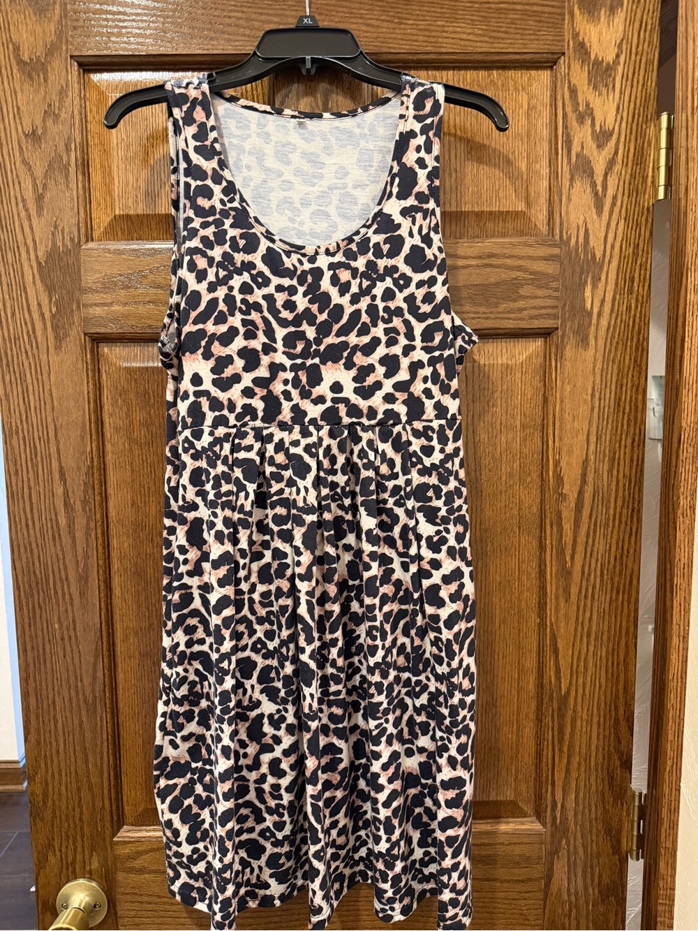 Sleeveless Leopard Print Dress